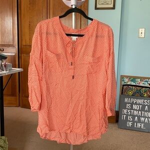 Beautiful Front Pocket Blouse Size XL EUC